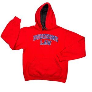 Duquesne Law School Hoodie Adult Medium M Red Pullover Hooded Sweatshirt